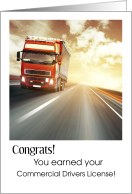 Congratulations on earning your CDL License with Big Rig Commercial card