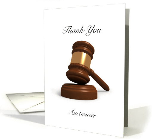 Thank You- Auctioneer - Gavel Image card (1248638)