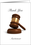 Thank You- Auctioneer - Gavel Image card