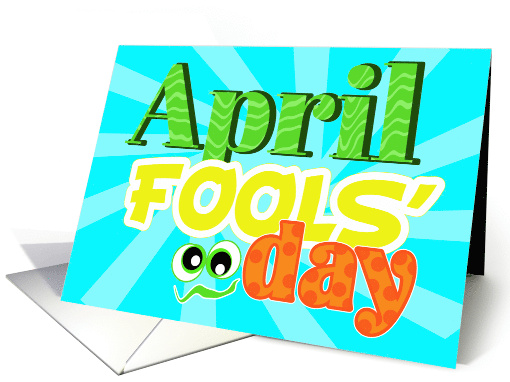 Colorful and Bright April Fools' Day card (1334542)