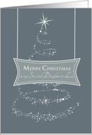 Sparkling Christmas Tree- Merry Christmas Son and Daughter in Law card