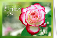 Happy Birthday Sue Pretty Garden Rose card