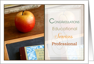 Congratulations Educational Services Professional card