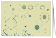 Save The Date- Wedding- Dots and Circle Invitation card