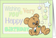 Wishing you a Very Happy Birthday.Button Bears card