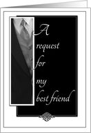 Best Friend Groomsman Request card