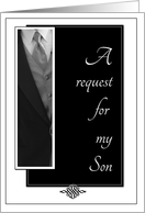 Son Best Man Request card