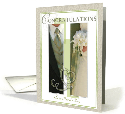 Saint Patrick's Day Wedding Congratulations card (909436)