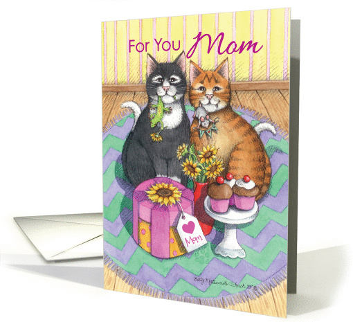 Mother's Day, For You Mom Cats (Bud & Tony) card (1043503)
