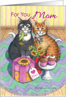 Mother’s Day, For You Mom Cats (Bud & Tony) card