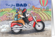 For You Dad Happy Father’s Day Cats (Bud & Tony) card