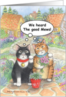 Congratulations Cat Adoption (Bud & Tony) card