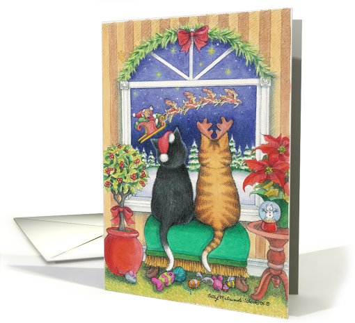 Cats Christmas Eve (Bud & Tony) card (374706)