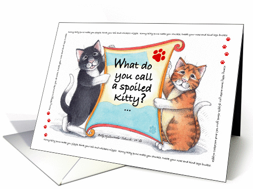 Cat Humor Korny Kitties Birthday SourPuss (Bud & Tony) card (793584)