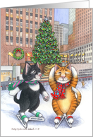 Cats New York Christmas (Bud & Tony) card
