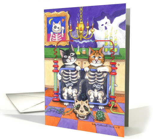 Halloween Cats Laboratory (Bud & Tony) card (972931)