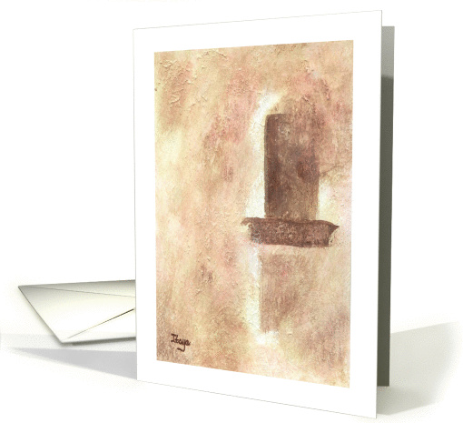 Devotion, Praying For Your Safe Return, Abstract Art Painting card