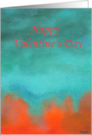 Valentine’s Day, Daughter and Partner, Abstract Art Painting card