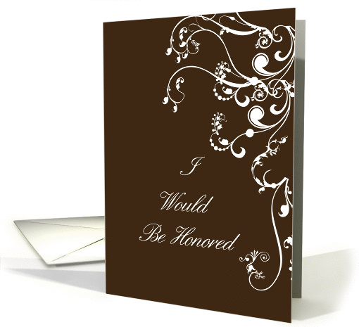 Flower Girl Request - I Would Be Honored card (370923)