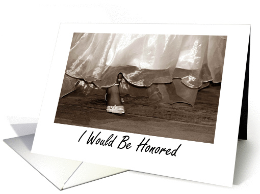 Bridesmaid Sister Invitation Request, Wedding Attendant card (374803)