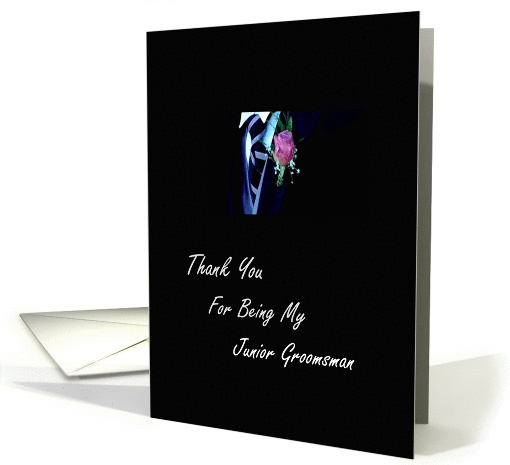 Junior Groomsman - Thank You card (381233)