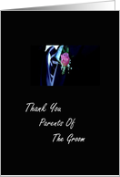 Parents Of The Groom - Thank You card