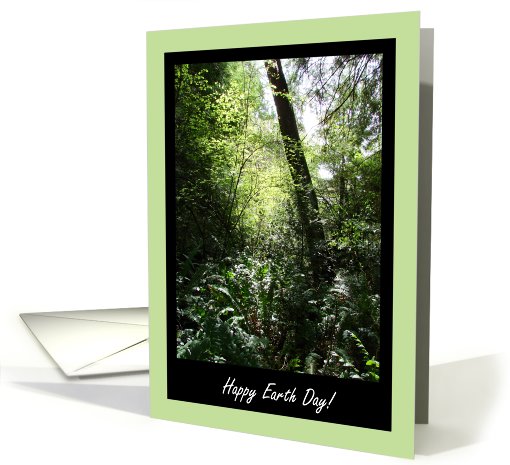 Happy Earth Day - Think Green! card (402463)