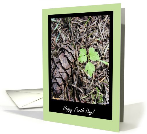 Happy Earth Day - Think Green! card (402468)