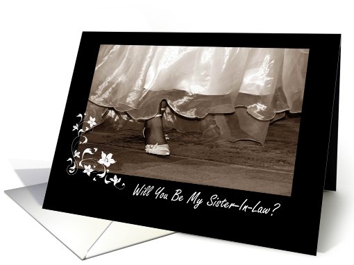 Wedding Will You Be My Sister In Law? card (407544)