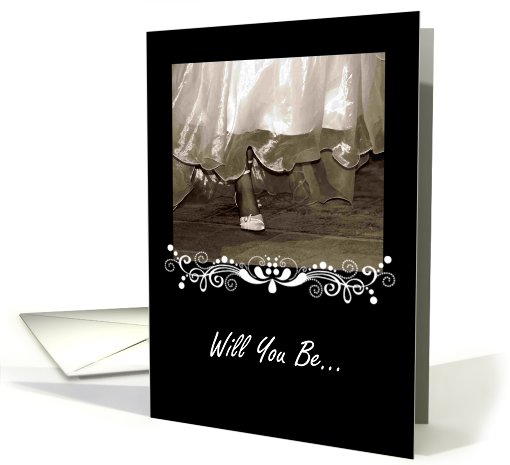 Sister Friend Will You Be My Bridesmaid? - Request Invitation card