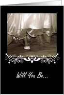 Sister Friend Will You Be My Bridesmaid? - Request Invitation card