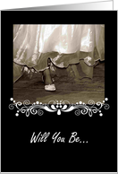 Sister Friend Will You Be My Maid Of Honor? - Request Invitation card