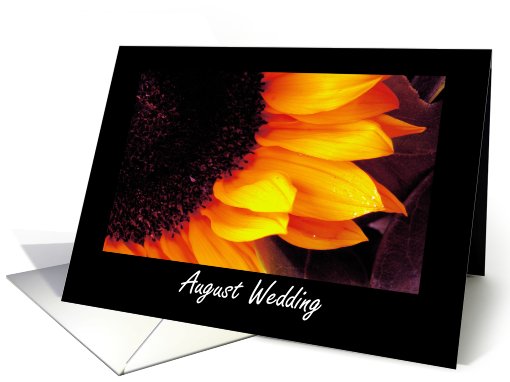 August Wedding - Save The Date Invitation card (430241)