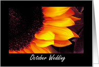 October Wedding - Save The Date Invitation card