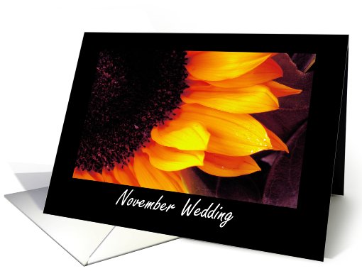 November Wedding - Save The Date Invitation card (430250)