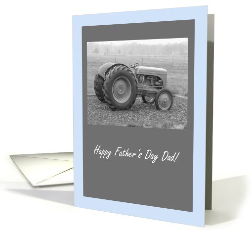 Happy Father's Day Dad - Vintage Tractor card (431820)