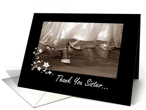 Thank You Sister - Bridesmaid card (448637)