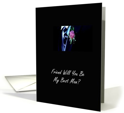 Friend Will You Be My Best Man? card (461164)