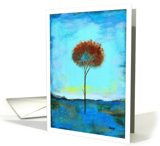 Significant, Abstract Landscape Art Painting, Tall Skinny... (668772)