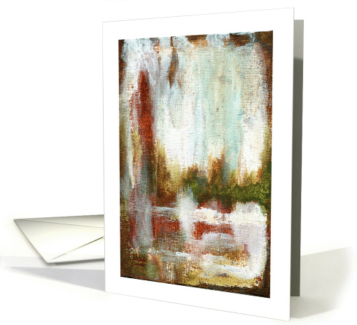 Interval, Abstract Landscape Art Painting, Trees and Nature card