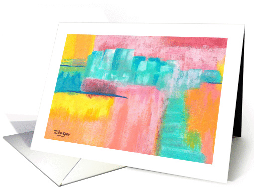 Dreamscape, Cityscape, Abstract Art Landscape Painting card (668802)