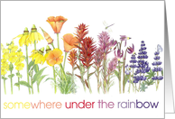 Somewhere Under the Rainbow - Love card