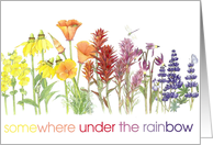 Somewhere Under the Rainbow - friendship card