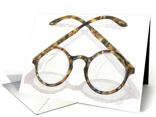 Tortoiseshell Glasses - New Optometry Office card (476264)
