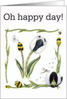Bumble Bee Tulip - Retirement card