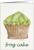 Birthday, Frogcake card