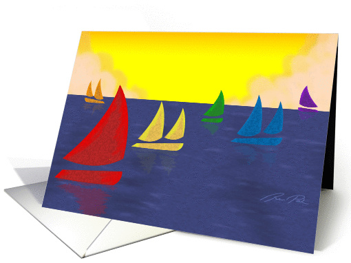 Rainbow Boats card (1207836)