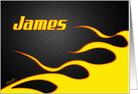 Racing Flames James card