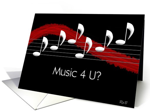 Music 4 U: Recital Invite card (473308)