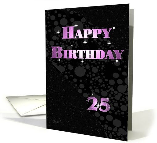 Sparkle Birthday: 25 card (666544)